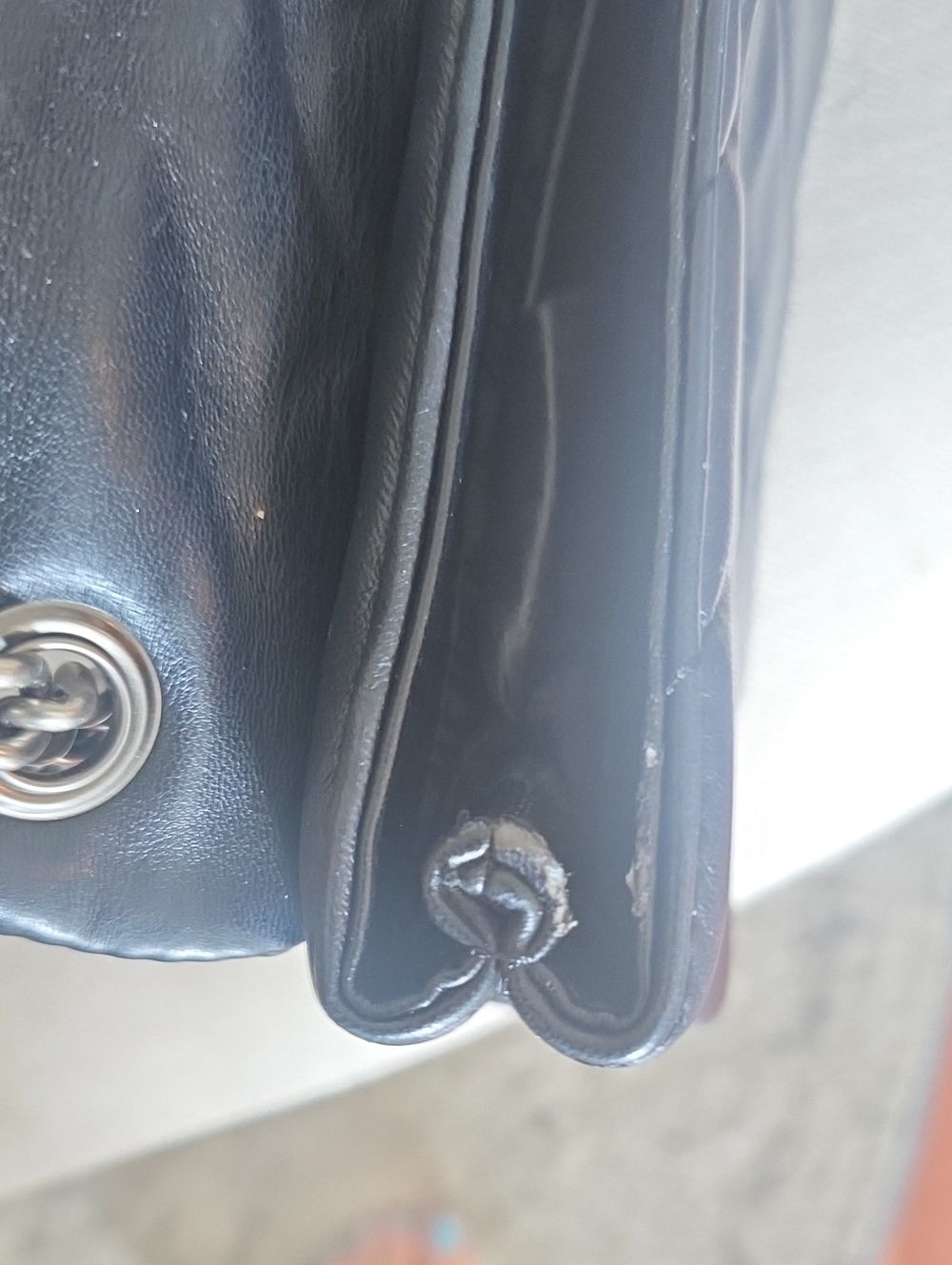 Kurt Geiger Mini KensingtonBlack Quilted Crossbody with Silver Chain - Picture 10 of 11